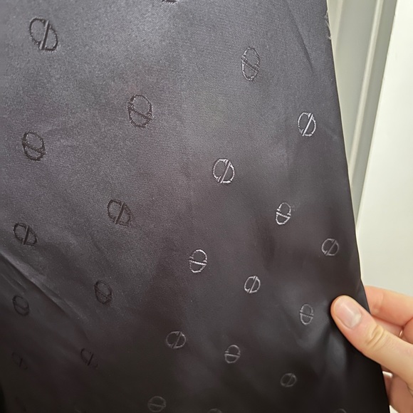 Vintage Christian Dior Loro Piana Angora Wool Black Wrap Coat - Picture 8 of 8